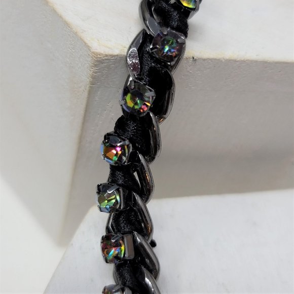 Betsey Johnson Rhinestone Fox Necklace  Pink Silver bronze - Picture 3 of 8